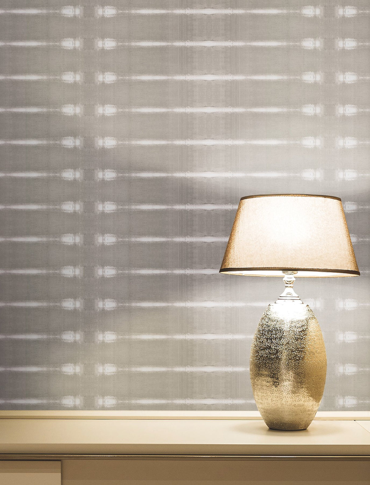 Resound Driftwood Brown Stripes Modern Wallpaper - York UD2517N