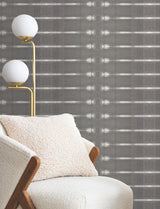Resound Graphite Wallpaper with Stripes Modern Pattern - York UD2519N