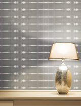 Resound Graphite Wallpaper with Stripes Modern Pattern - York UD2519N