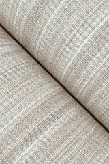 Allineate Seashell Beige Wallpaper with Horizontal Variegated Stripe Motif - York UD2523N SAMPLE