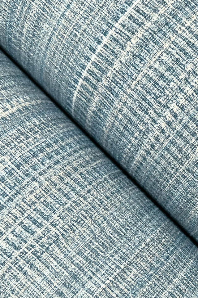 Allineate Ink Blue Wallpaper with Horizontal Variegated Stripe Texture - York UD2527N