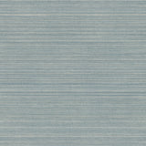 Allineate Saltwater Blue Wallpaper with Horizontal Variegated Stripe Texture - York UD2531N