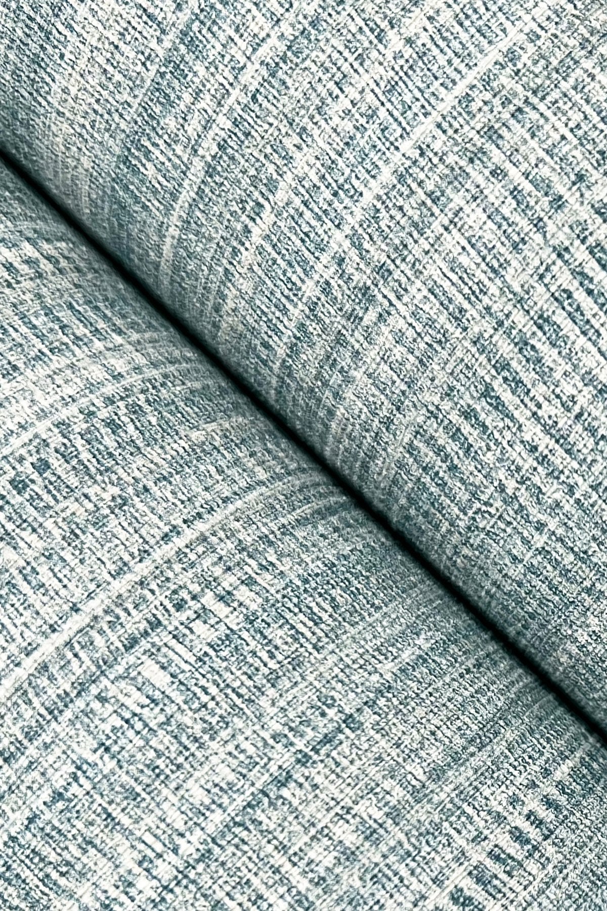 Allineate Saltwater Blue Wallpaper with Horizontal Variegated Stripe Texture - York UD2531N