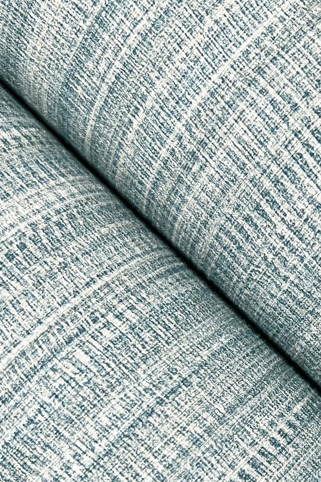 Allineate Saltwater Blue Wallpaper with Horizontal Variegated Stripe Texture - York UD2531N