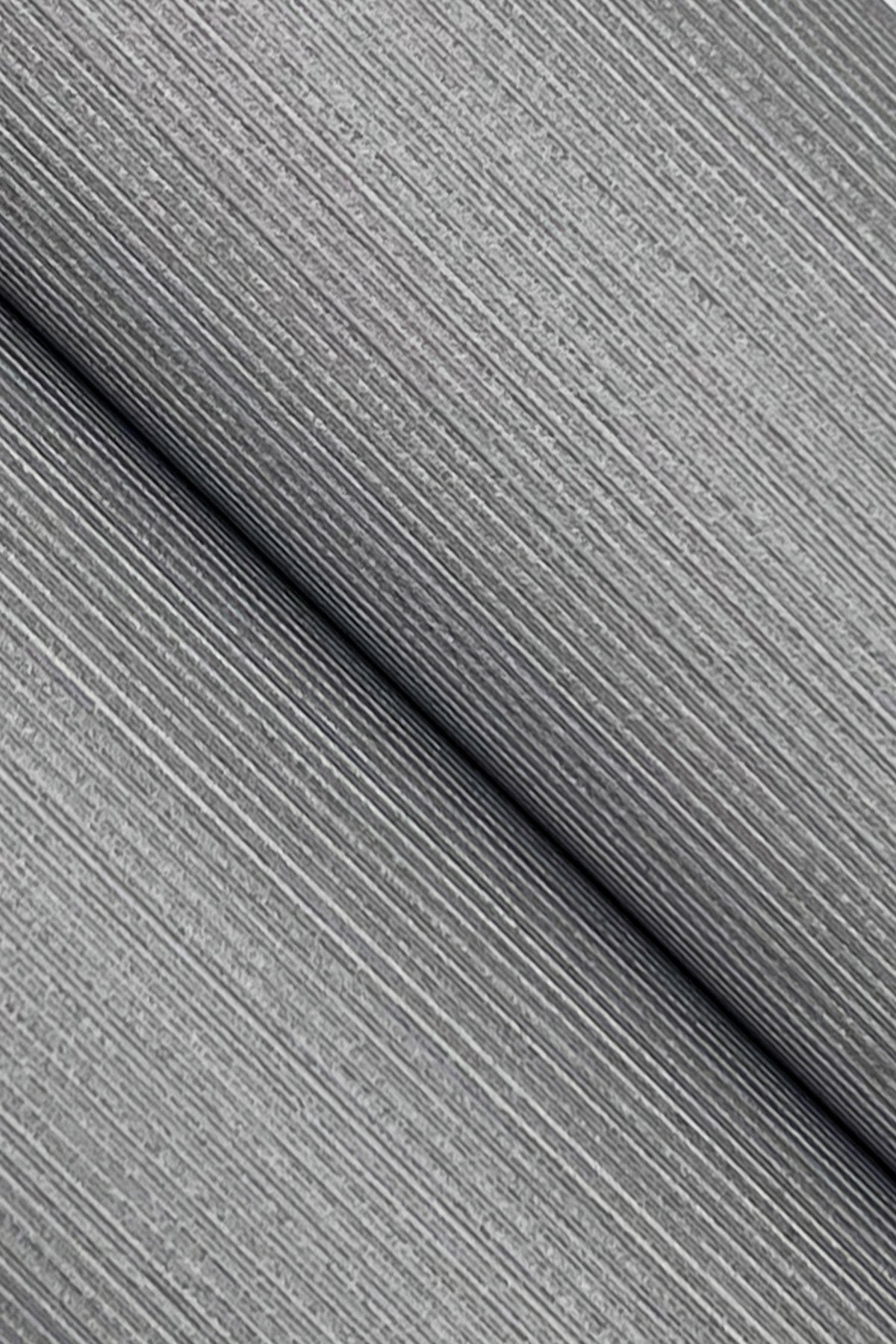 Camden Greige Striped Vinyl Non Woven Wallpaper - York UD2535N