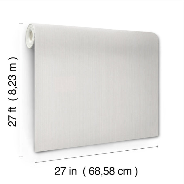 Camden Platinum Wallpaper with Subtle Vertical Stripe Texture - York UD2537N