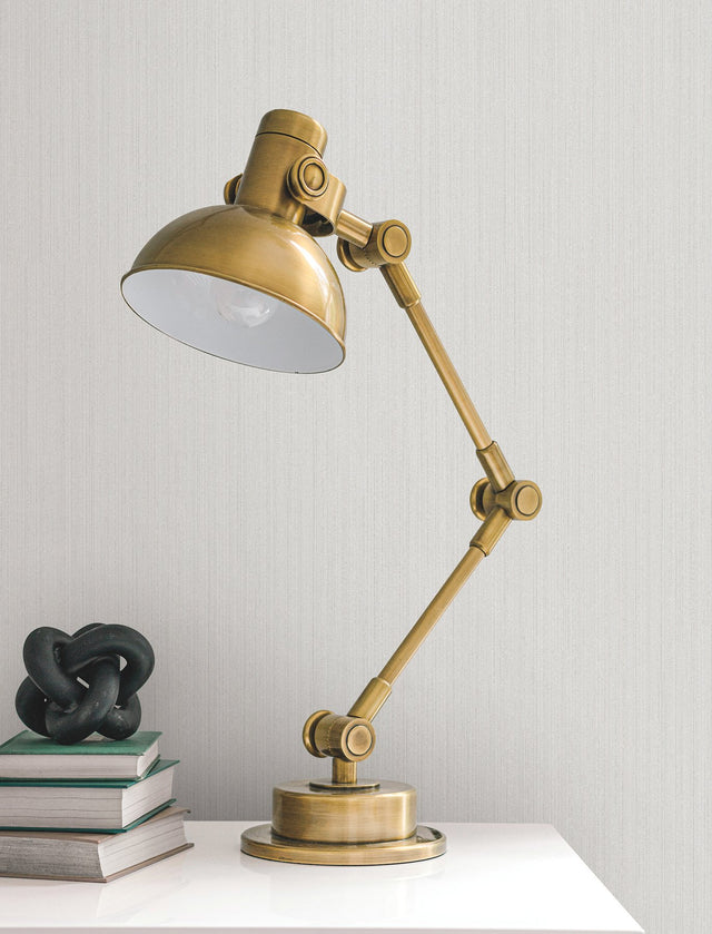 Camden Platinum Wallpaper with Subtle Vertical Stripe Texture - York UD2537N