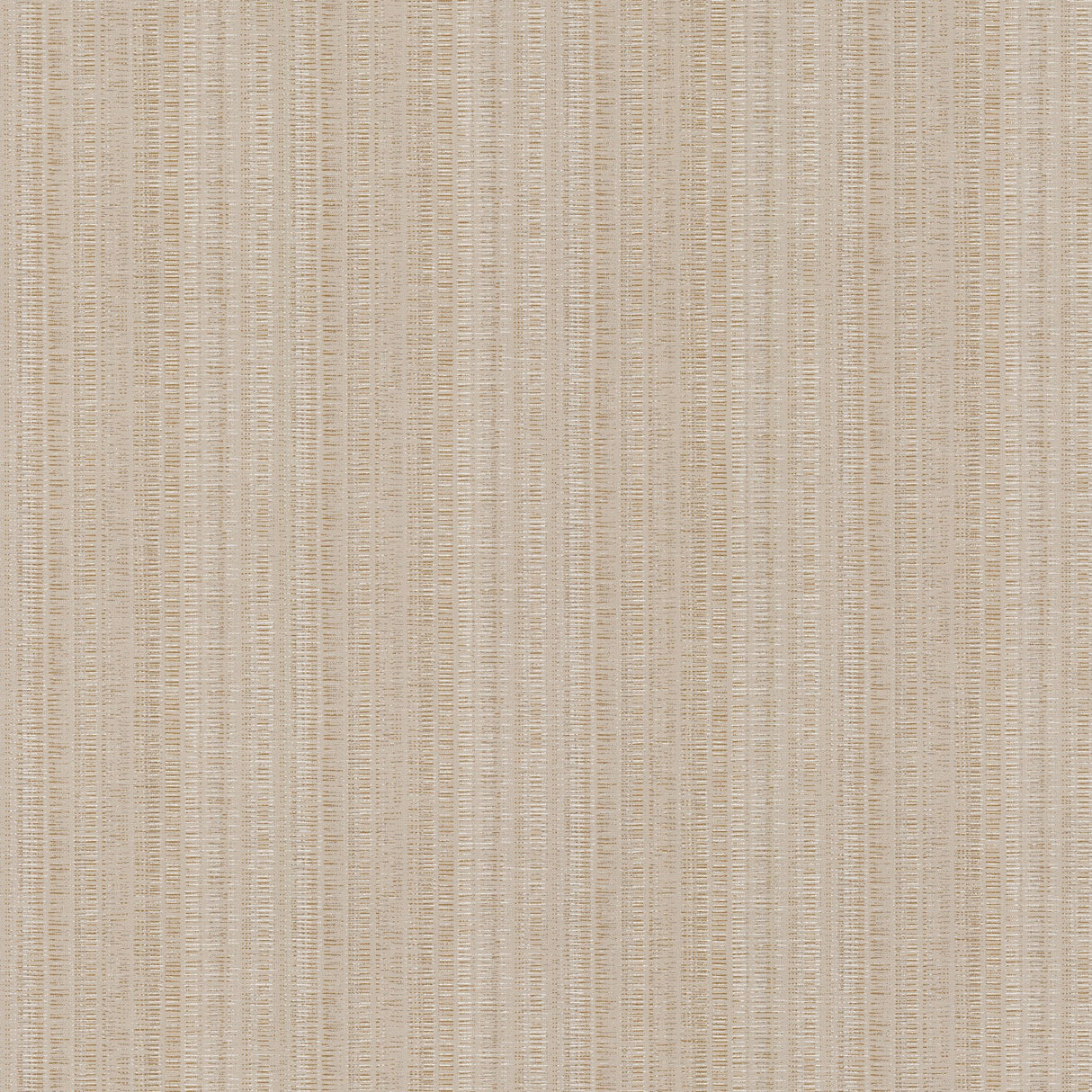 Stratford Linen Brown Wallpaper with Metallic Striped Dot-Dash Texture - York UD2541N