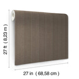 Stratford Umber Wallpaper with Metallic Striped Motif - York UD2542N