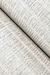 Stratford Beige Wallpaper with Metallic Dot-and-Dash Stripe Motif - York UD2543N