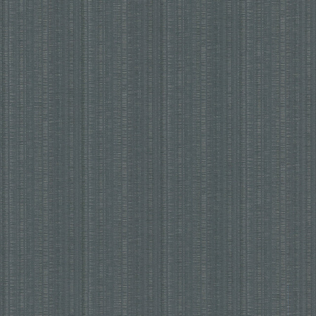 Stratford Denim Wallpaper with Metallic Striped Dot-Dash Motif - York UD2545N