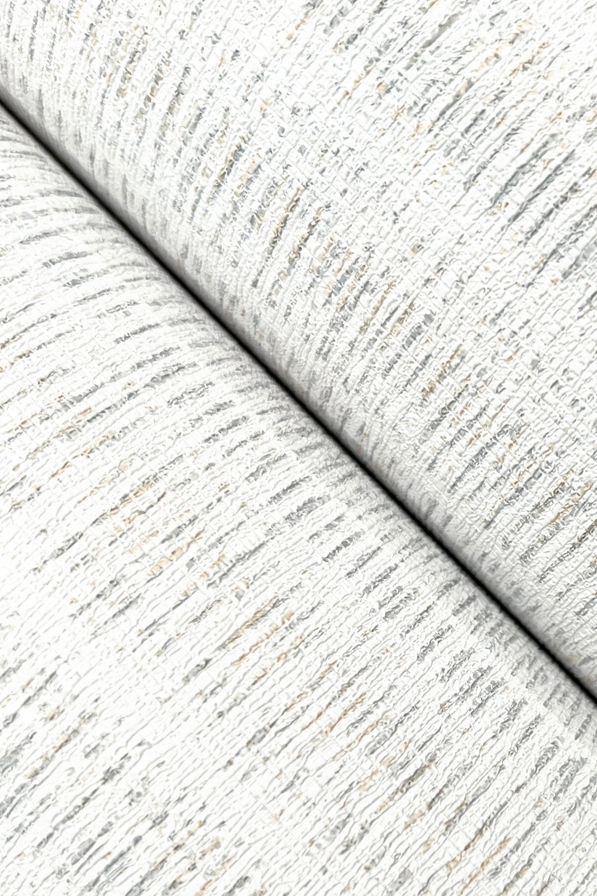 Stratford Snow Striped Metallic Wallpaper- York UD2547N
