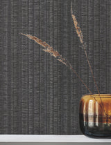 Stratford Carbon Striped Metallic Wallpaper - York UD2549N