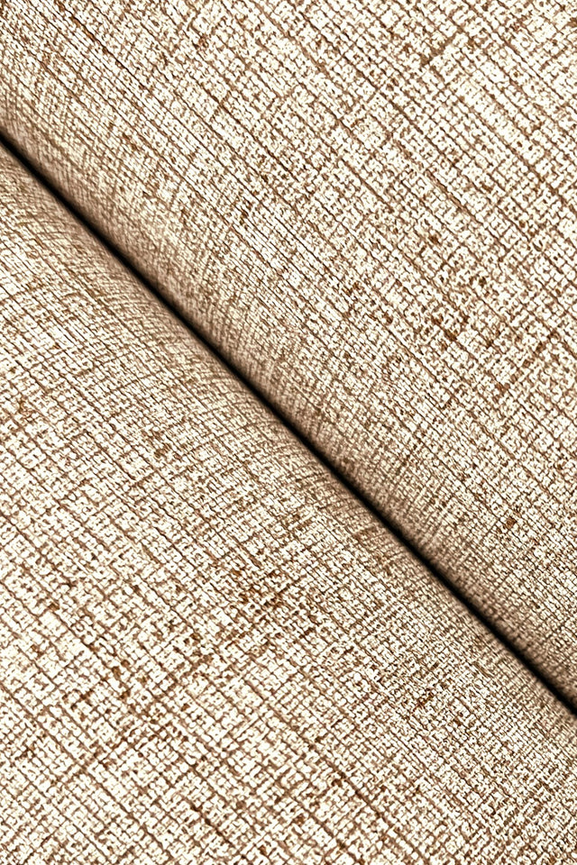 Hardy Linen Adirondack Brown Faux Linen Wallpaper - York UD2552N