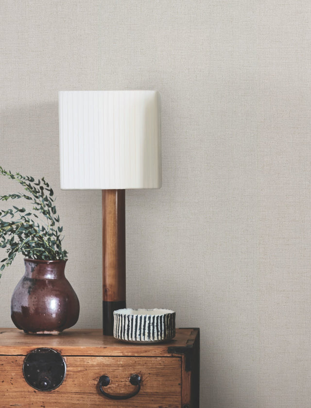 Hardy Linen Featherstone Off-White Faux Linen Weaves Wallpaper - York UD2553N