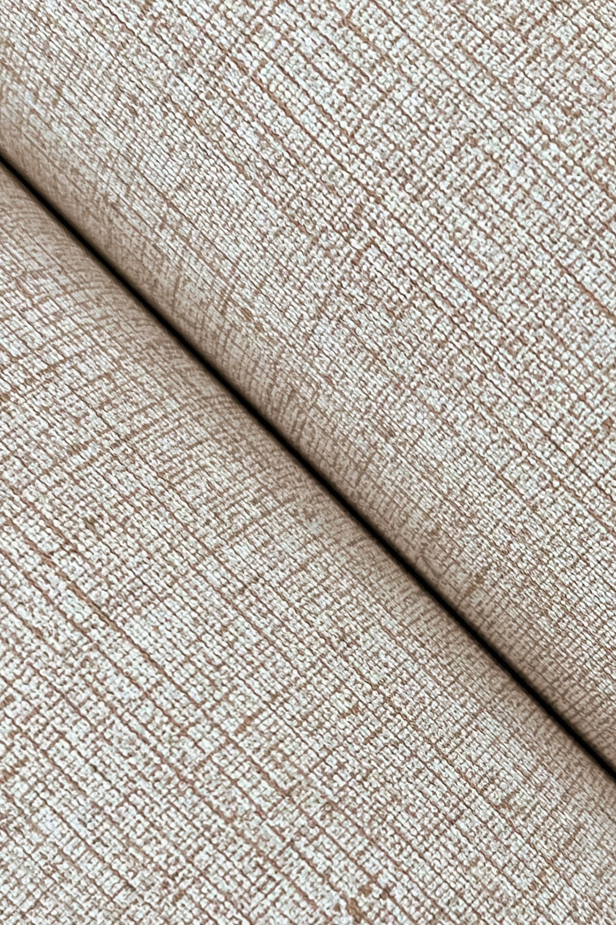 Hardy Linen Studio Clay Vinyl on Non Woven Wallpaper with Woven Linen Texture - York UD2555N