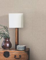 Hardy Linen Jute Beige Textured Wallpaper with Woven Linen Look - York UD2556N