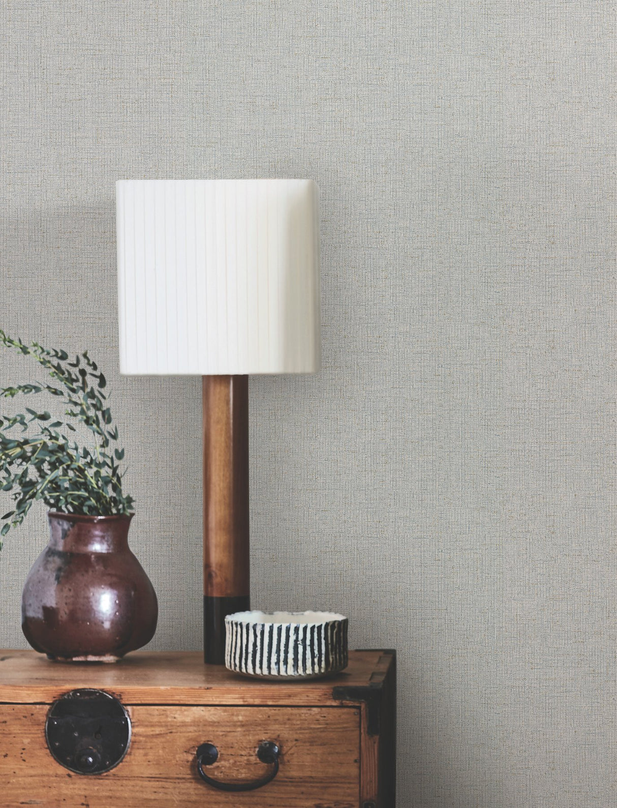 Hardy Linen Dusk Wallpaper with Woven Linen Texture - York UD2557N