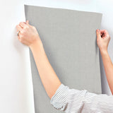 Hardy Linen Dusk Wallpaper with Woven Linen Texture - York UD2557N