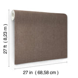 Hardy Linen Tudor Brown High Performance Vinyl Wallpaper - York UD2559N
