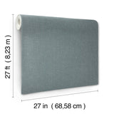 Hardy Linen Juniper Wallpaper with Woven Linen Texture - York UD2560N