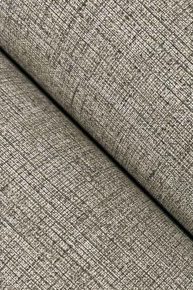 Hardy Linen Cinder Wallpaper with Woven Linen Texture - York UD2561N