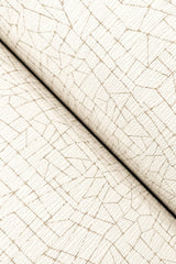 Exchange Gilded Off-White Geometric Metallic Vinyl Wallpaper - York UD2566N