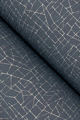 Exchange Ink Press Blue Geometric Metallic Wallpaper - York UD2567N
