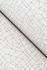 Exchange White Wash Geometric Metallic Wallpaper - York UD2569N