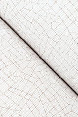 Exchange Pearl Trax White Geometric Industrial Wallpaper - York UD2571N