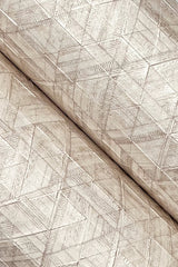 Rune Basswood Geometric Pearl Vinyl on Non Woven Wallpaper - York UD2579N