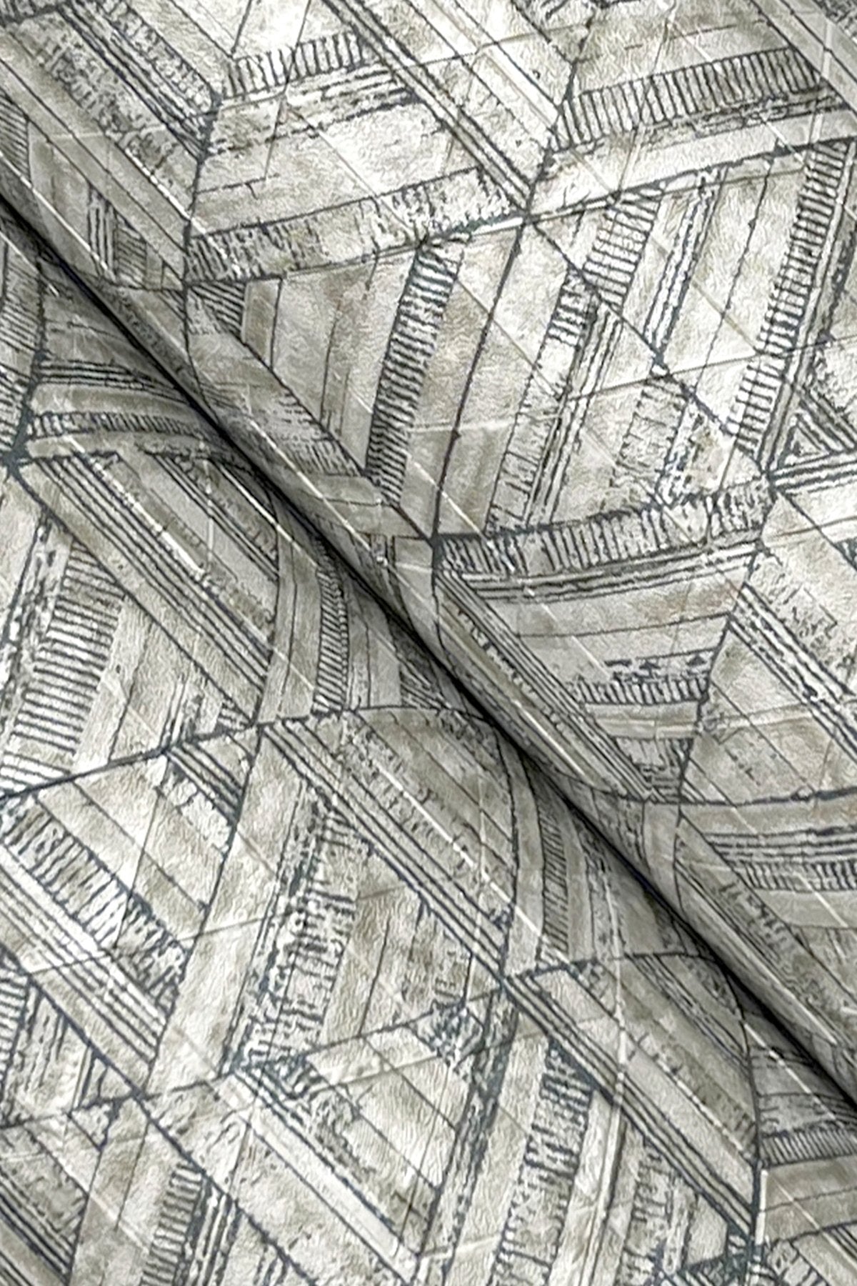 Rune Oyster Modern Geometric Wallpaper - York UD2583N