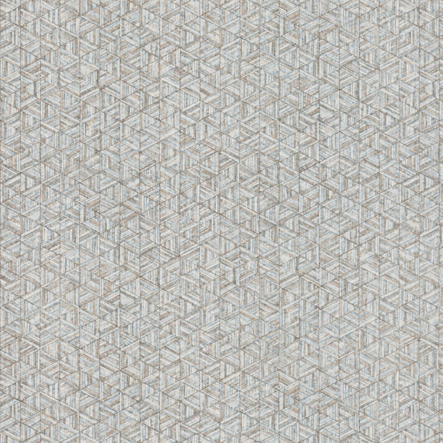 Rune Pewter Geometric Wallpaper with Pearl Effect - York UD2584N