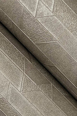 Verge Aged Bronze Wallpaper with Modern Striped Geometric Texture - York UD2588N