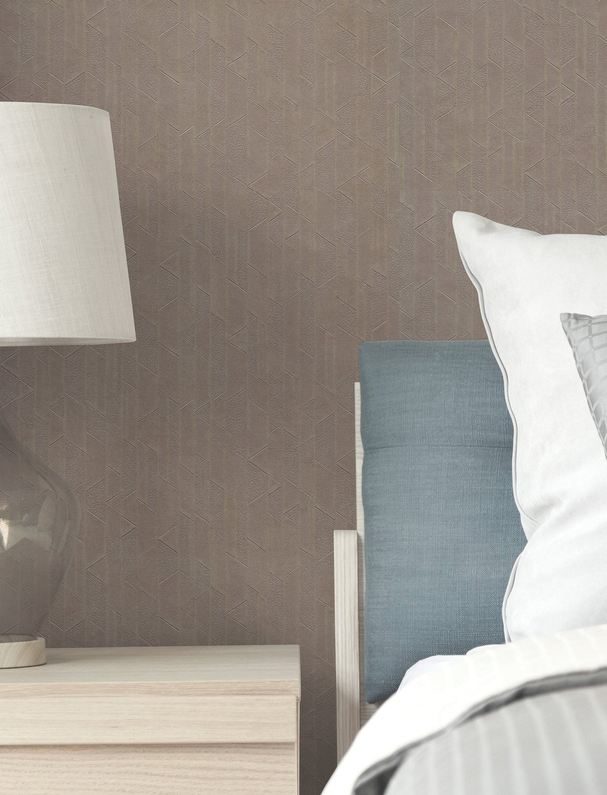 Verge Aged Bronze Wallpaper with Modern Striped Geometric Texture - York UD2588N