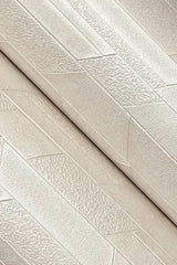Verge Porcelain Wallpaper with Pearl Effect Modern Striped Texture - York UD2589N