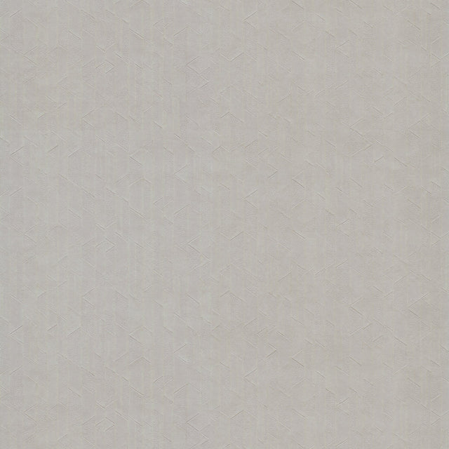 Verge Soapstone Grey Geometric Textured Wallpaper, Pearl Effect - York UD2592N