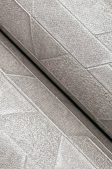 Verge Soapstone Grey Geometric Textured Wallpaper, Pearl Effect - York UD2592N