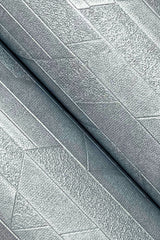Verge Bluestone Wallpaper with Modern Stripe Geometry and Pearl Effect - York UD2594N