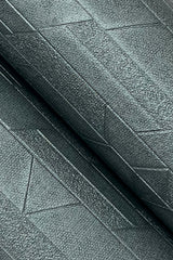 Verge Dark Slate Wallpaper with Modern Striped Geometric Texture - York UD2595N