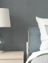 Verge Dark Slate Wallpaper with Modern Striped Geometric Texture - York UD2595N