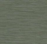Sari Silk Green Faux Fabric Wallpaper by York Wallcoverings - UW1004