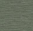 Sari Silk Green Faux Fabric Wallpaper by York Wallcoverings UW1004N