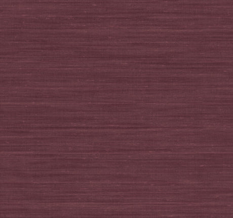 Sari Silk Merlot Faux Fabric Wallpaper by York Wallcoverings - UW1009