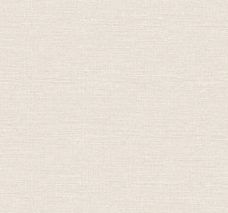 Terrene Cream Faux Linen Wallpaper by York Wallcoverings - UW1012N