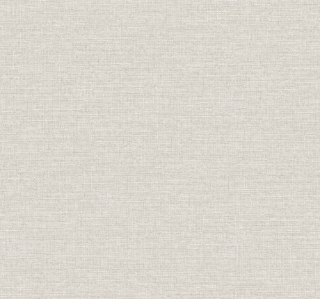 Terrene Light Grey Faux Linen Wallpaper by York Wallcoverings - UW1013N