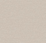 Terrene Light Brown Faux Linen Texture Pattern Wallpaper swatch showing a soft warm beige woven linen look in non woven vinyl material - UW1014