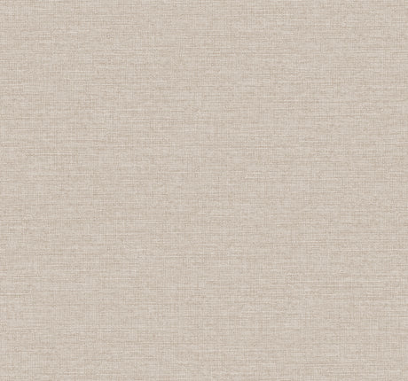 Terrene Light Brown Faux Linen Wallpaper by York Wallcoverings - UW1014N