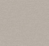 Terrene Grey Faux Linen Wallpaper by York Wallcoverings UW1015N - close-up swatch showing grey and off-white woven linen texture