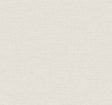 Terrene Dove Faux Linen Wallpaper by York Wallcoverings UW1017N - close-up of pale grey and cream woven texture pattern